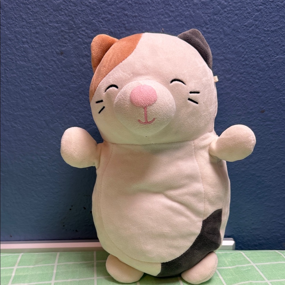 Plush Calico Cat Stuffed Animal - Cream, Brown, Black